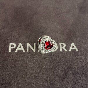 Pandora Red Heart Love Dangle Charm Pendant Christmas Gifts